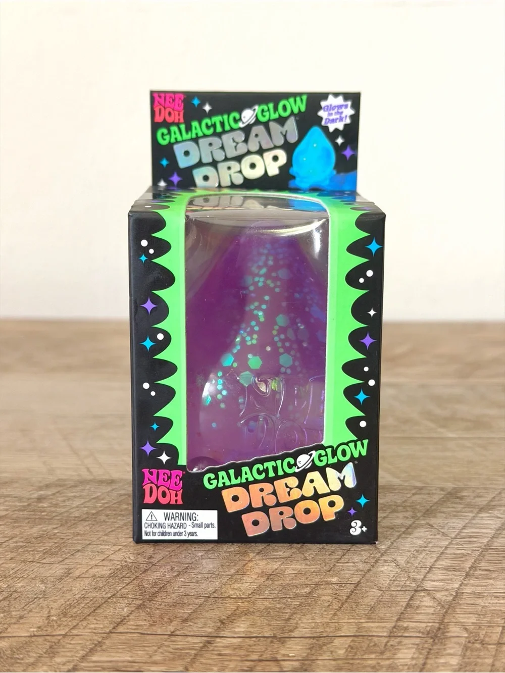 RARE Limited Edition Viral Glow In Dark NeeDoh Galactic Glow Dream Drop Squeeze